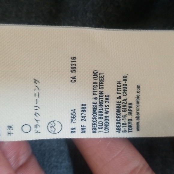 ABERCROMBIE RED GRAY PLAID COAT JACKET GIRLS XL WOOL JACKET HOODED - Picture 15 of 16